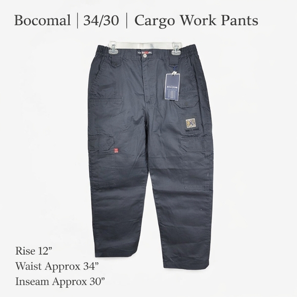 Bocomal Pants - Bocomal FR Cargo Work Pants 34x30 NFPA 2112 CAT 2 Flame Resistant Cotton